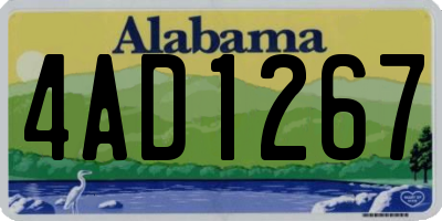 AL license plate 4AD1267