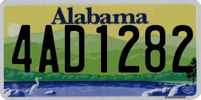 AL license plate 4AD1282