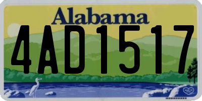AL license plate 4AD1517