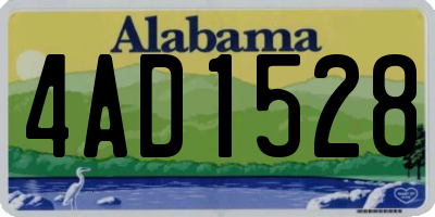 AL license plate 4AD1528