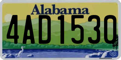 AL license plate 4AD1530