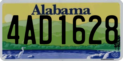 AL license plate 4AD1628
