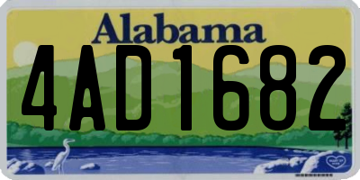 AL license plate 4AD1682