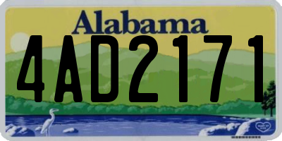 AL license plate 4AD2171