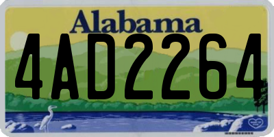 AL license plate 4AD2264