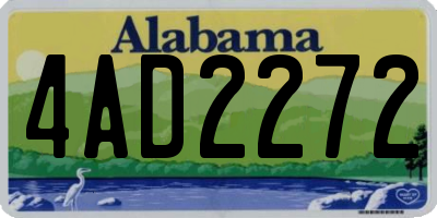 AL license plate 4AD2272