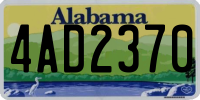 AL license plate 4AD2370