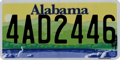 AL license plate 4AD2446