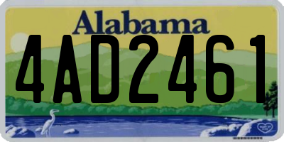 AL license plate 4AD2461