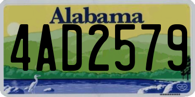 AL license plate 4AD2579