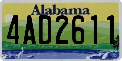 AL license plate 4AD2611