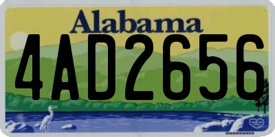 AL license plate 4AD2656