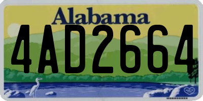 AL license plate 4AD2664