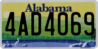 AL license plate 4AD4069