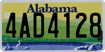 AL license plate 4AD4128