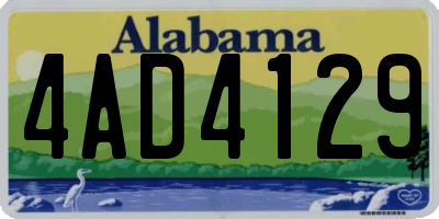 AL license plate 4AD4129