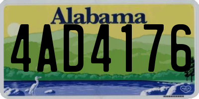 AL license plate 4AD4176