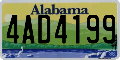 AL license plate 4AD4199