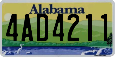 AL license plate 4AD4211