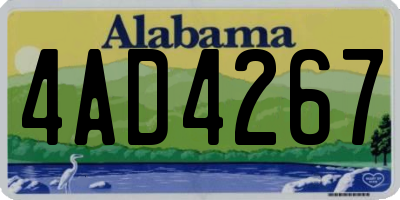 AL license plate 4AD4267