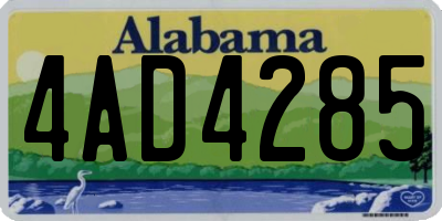 AL license plate 4AD4285