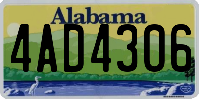 AL license plate 4AD4306