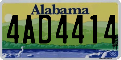 AL license plate 4AD4414