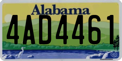 AL license plate 4AD4461