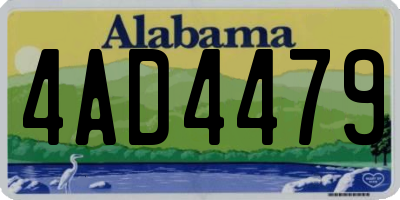 AL license plate 4AD4479