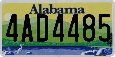 AL license plate 4AD4485