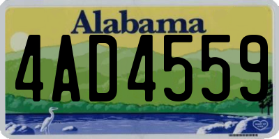 AL license plate 4AD4559