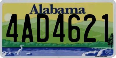 AL license plate 4AD4621