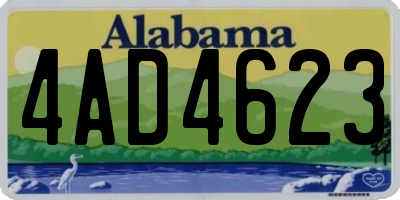 AL license plate 4AD4623