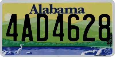 AL license plate 4AD4628
