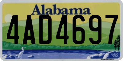 AL license plate 4AD4697