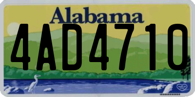 AL license plate 4AD4710