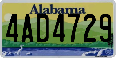AL license plate 4AD4729