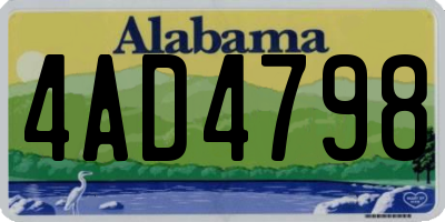 AL license plate 4AD4798