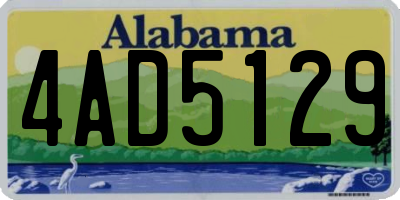 AL license plate 4AD5129