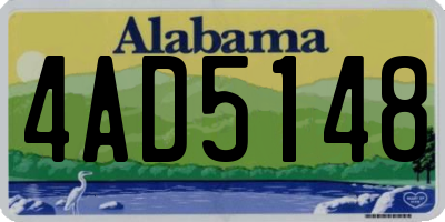 AL license plate 4AD5148
