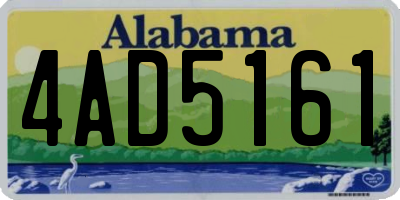 AL license plate 4AD5161