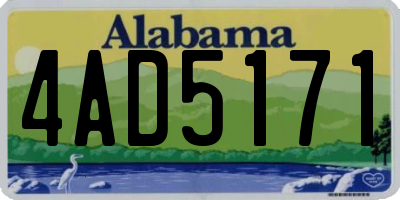 AL license plate 4AD5171