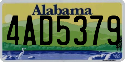 AL license plate 4AD5379