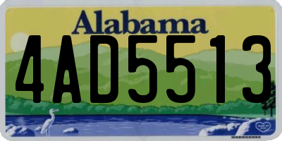 AL license plate 4AD5513