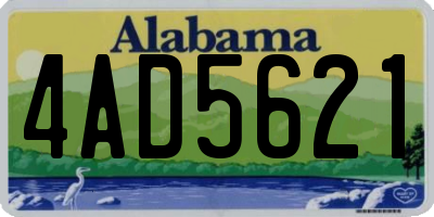 AL license plate 4AD5621