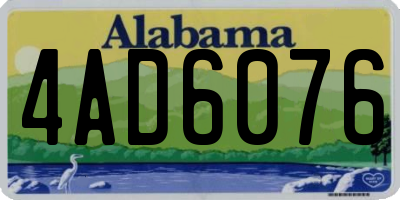 AL license plate 4AD6076