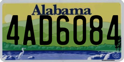 AL license plate 4AD6084