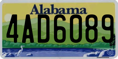 AL license plate 4AD6089
