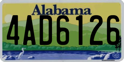 AL license plate 4AD6126