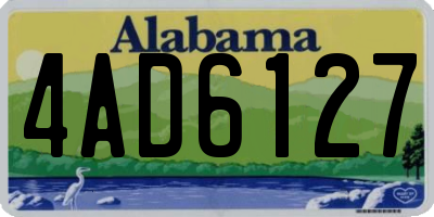 AL license plate 4AD6127